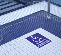46-395 - Caution Slippery When Wet Deck Sign
